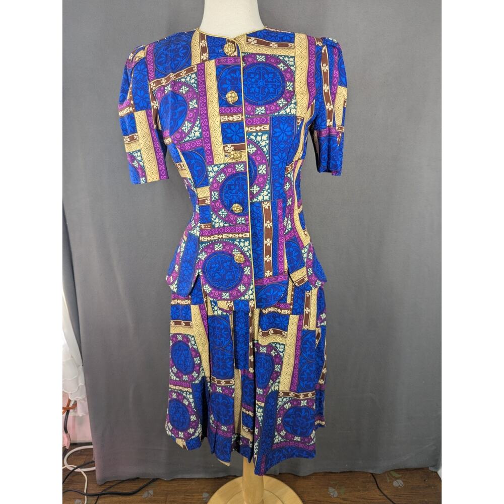 Ultra Dress New York Skirt Suit Size 8 80s Work Career Church Business